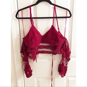Anthropologie Lulumari | Crochet Festival Crop Top